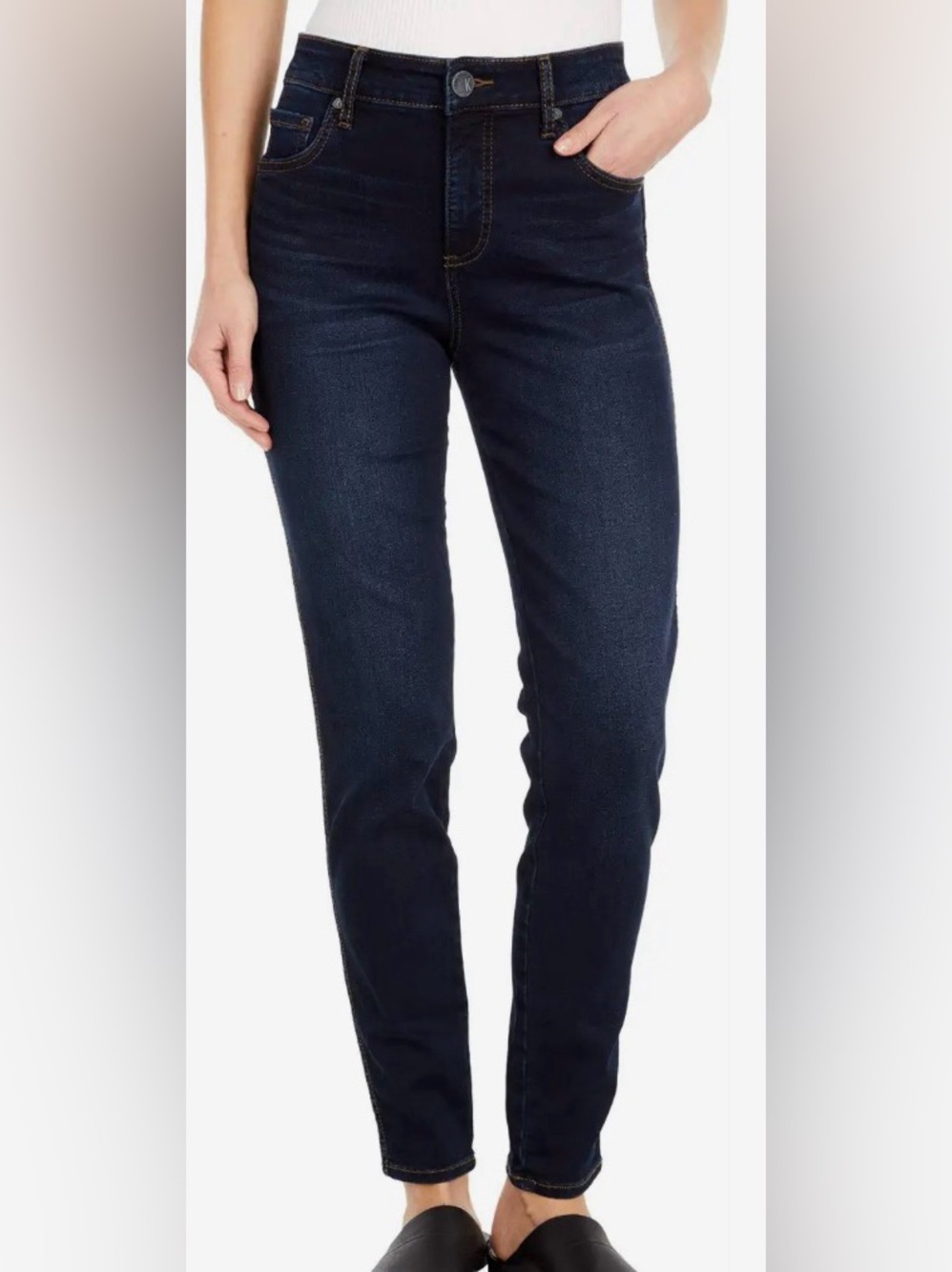 Kut from the Kloth Diana Skinny Stretch Jeans Dark Indigo Size 4